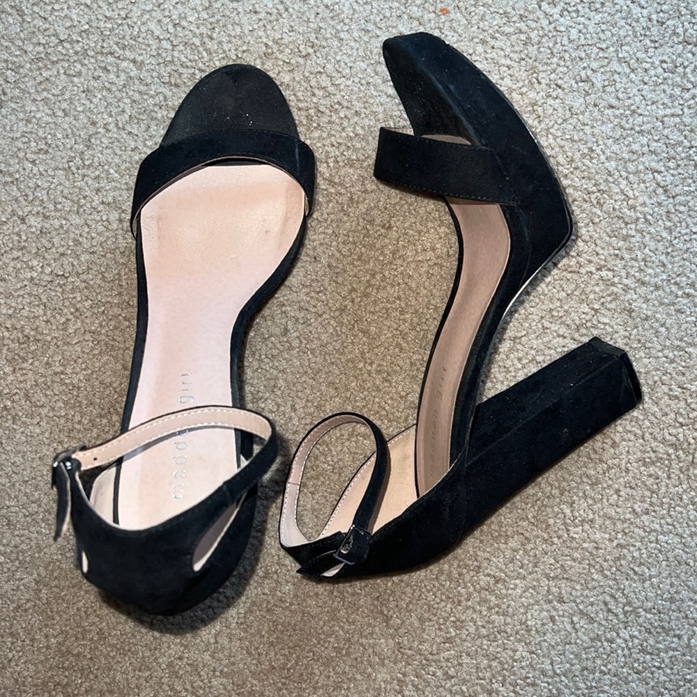 Madden Girl Black Suzy Heels 8.5 - Picture 1 of 6